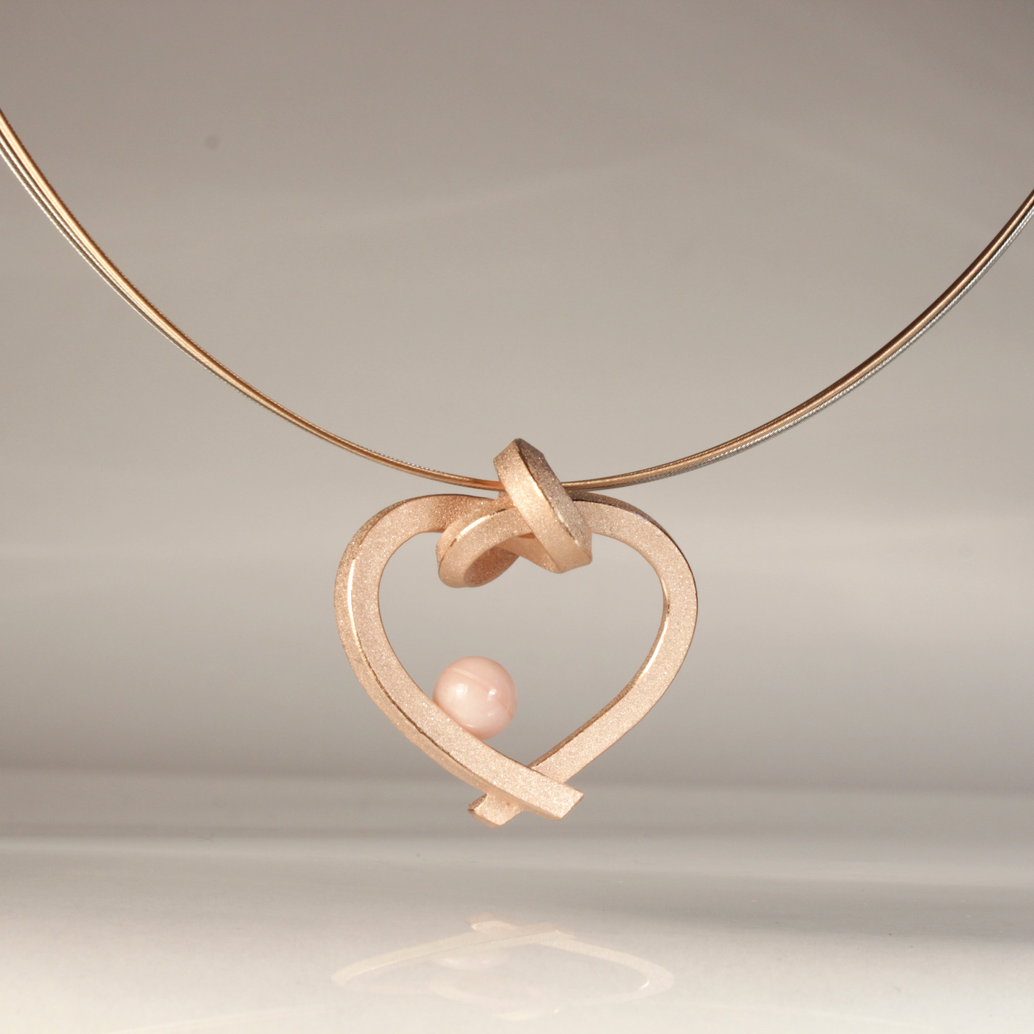 Herz mit Perle klein