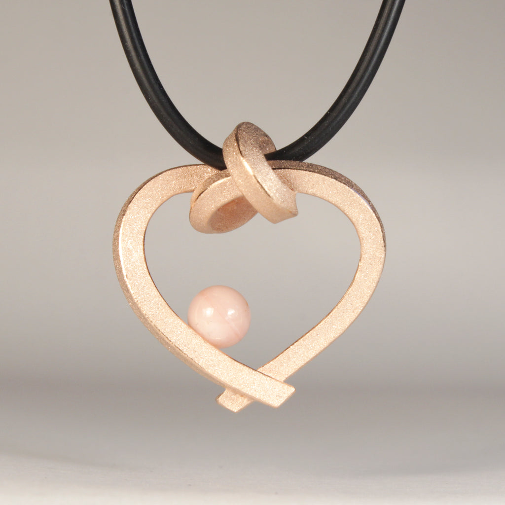 Herz mit Perle klein