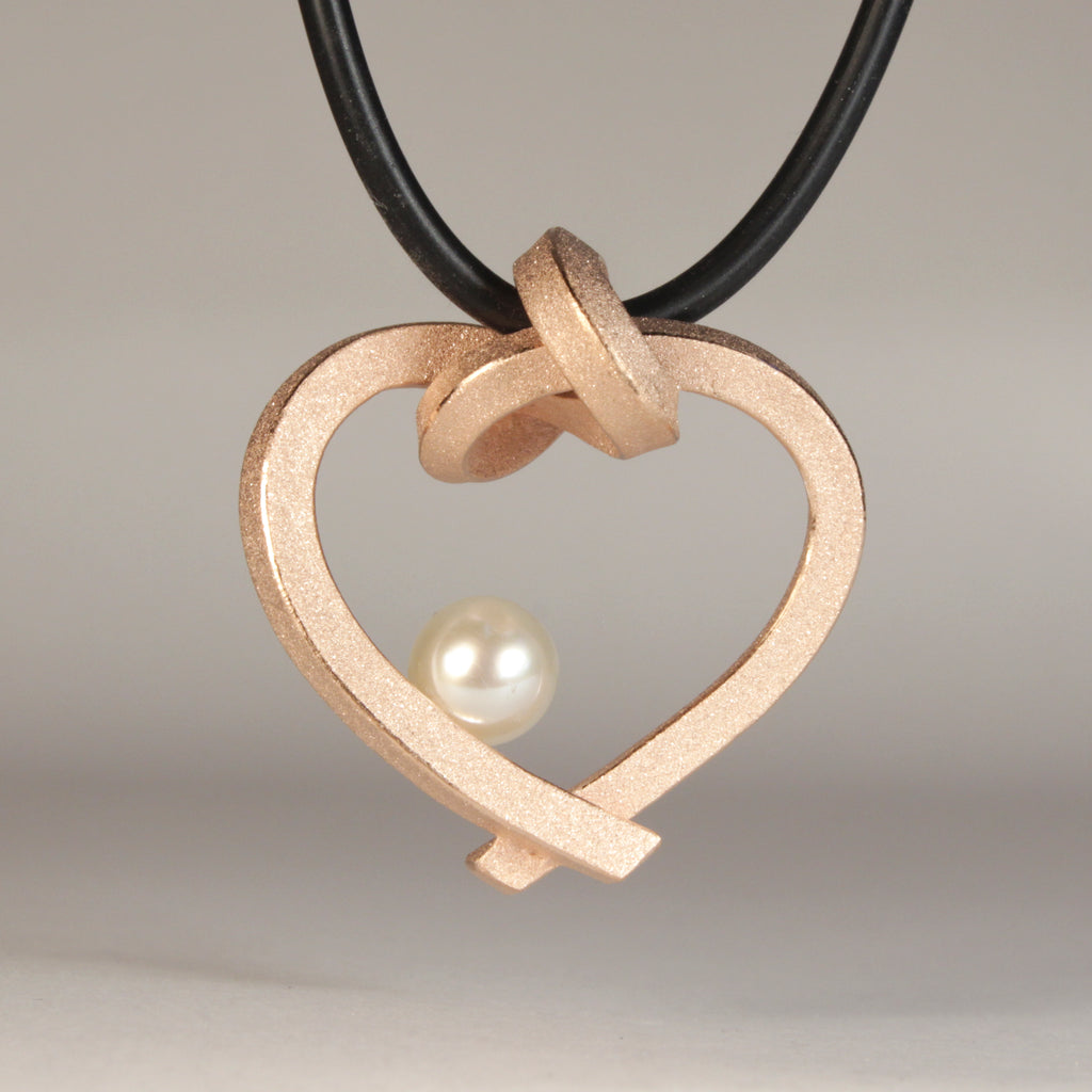 Herz mit Perle klein