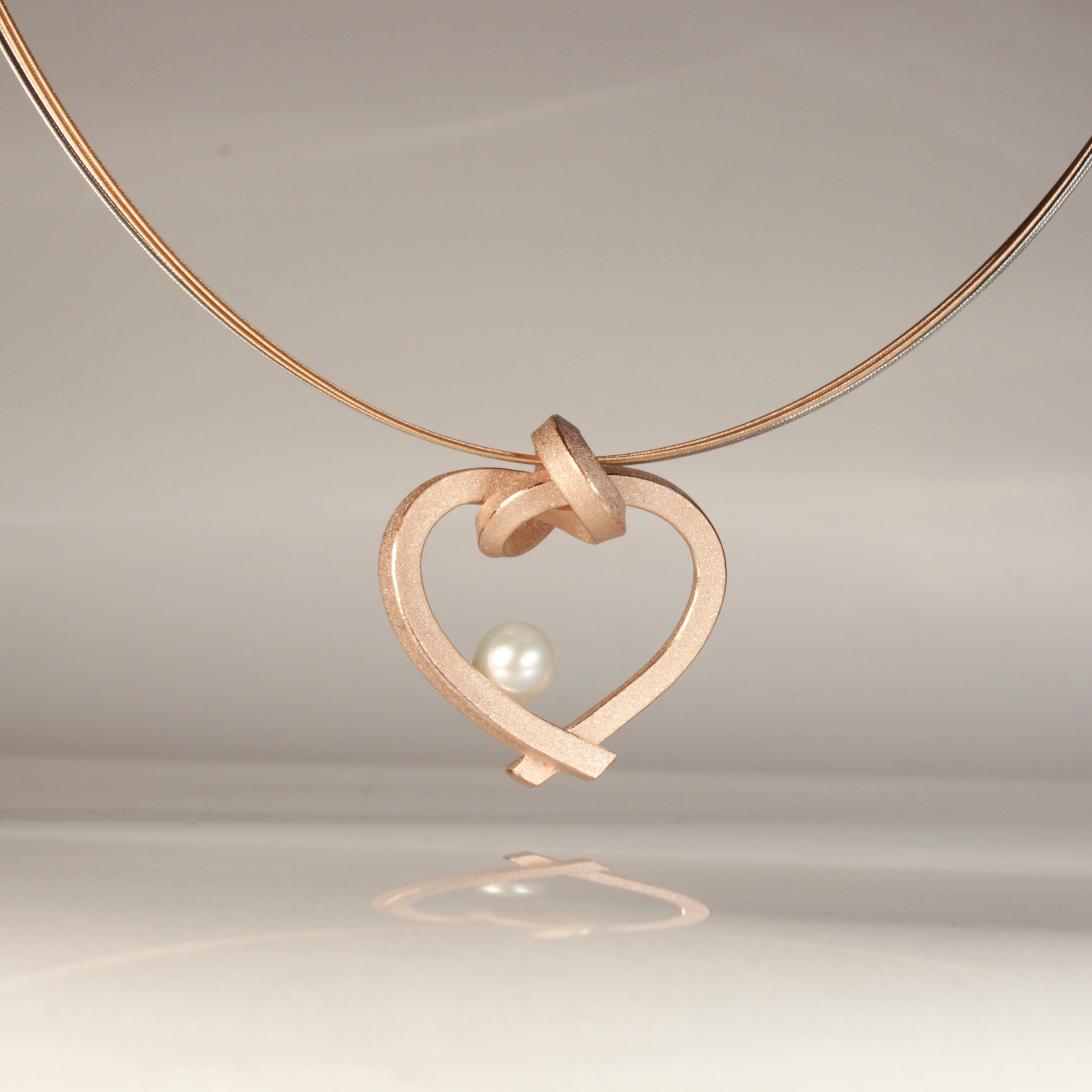 Herz mit Perle klein