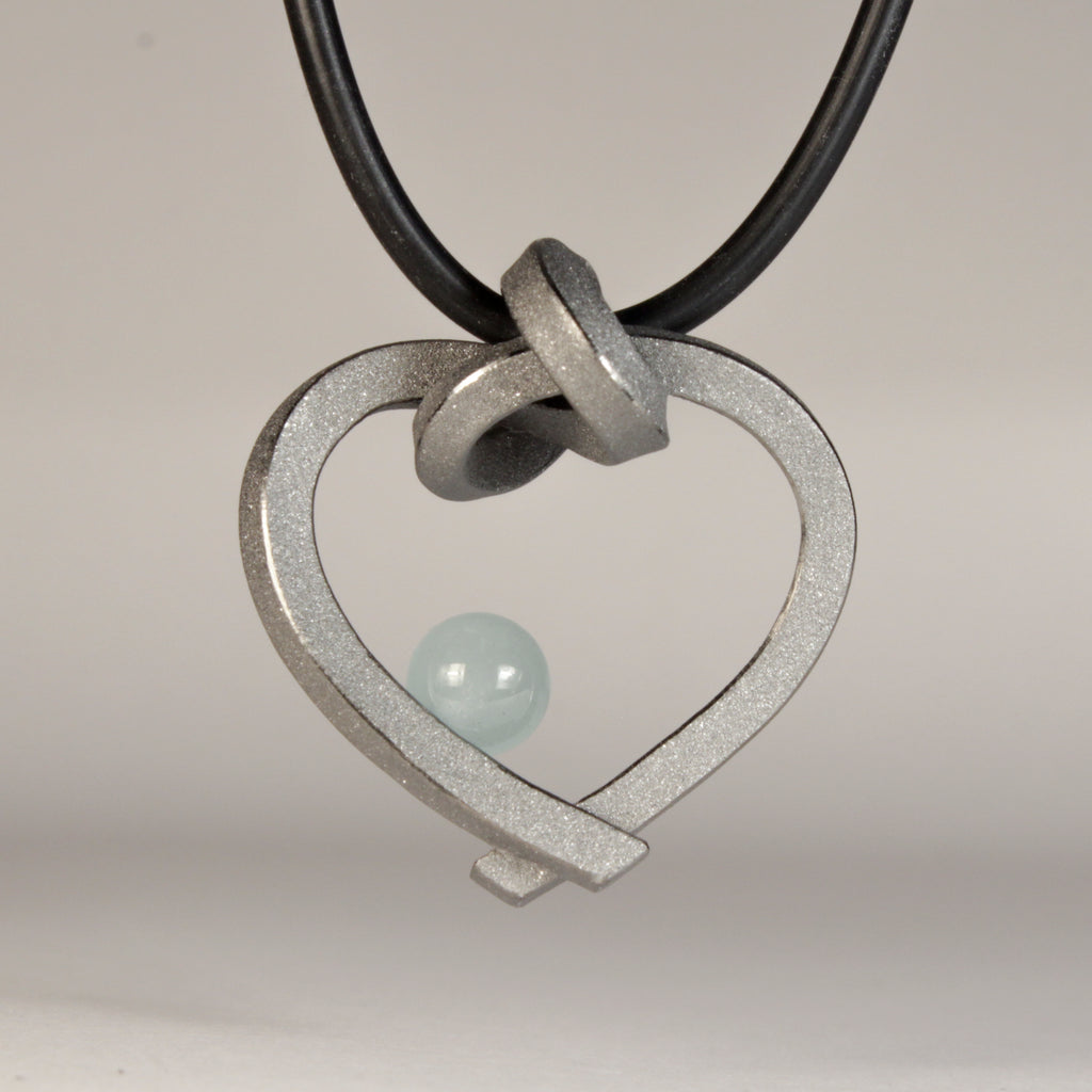 Herz mit Perle klein