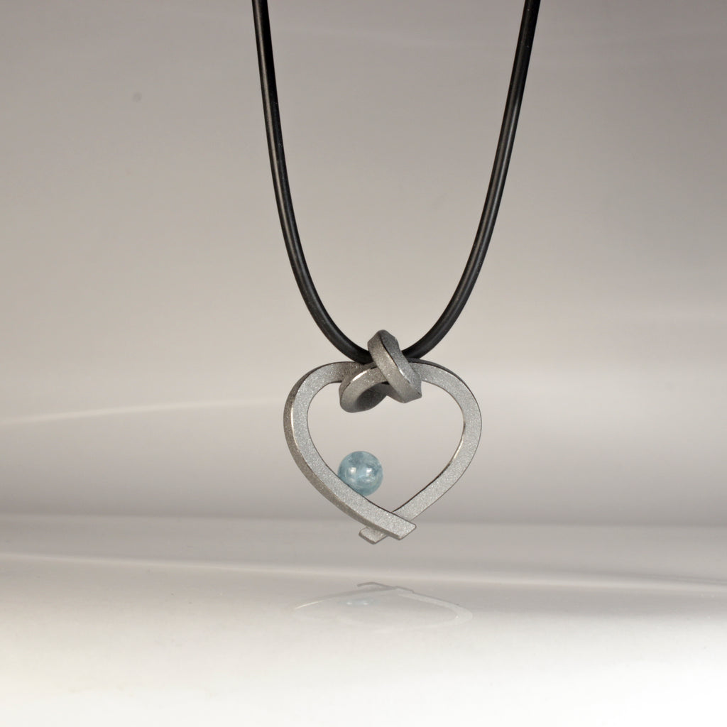 Herz mit Perle klein