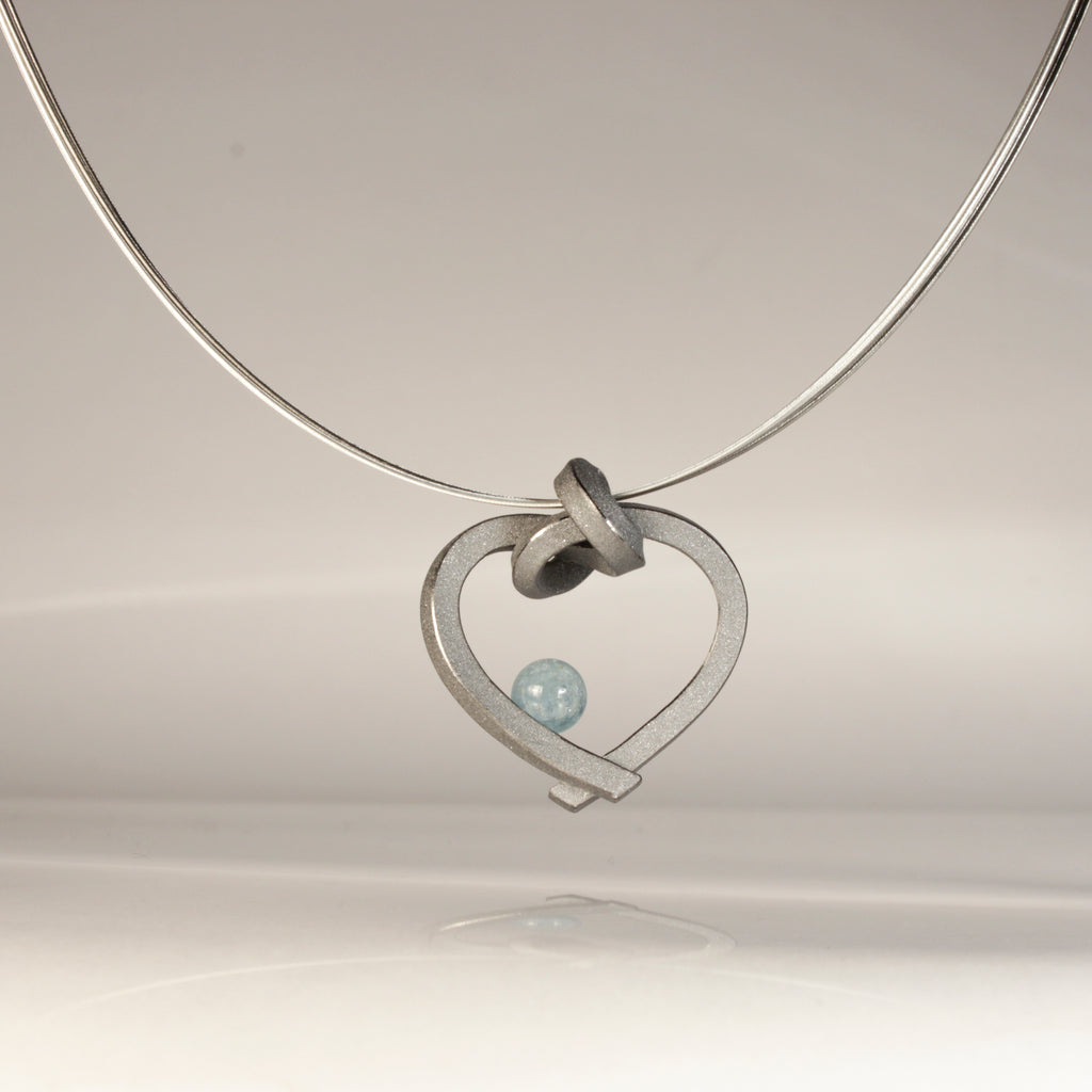 Herz mit Perle klein