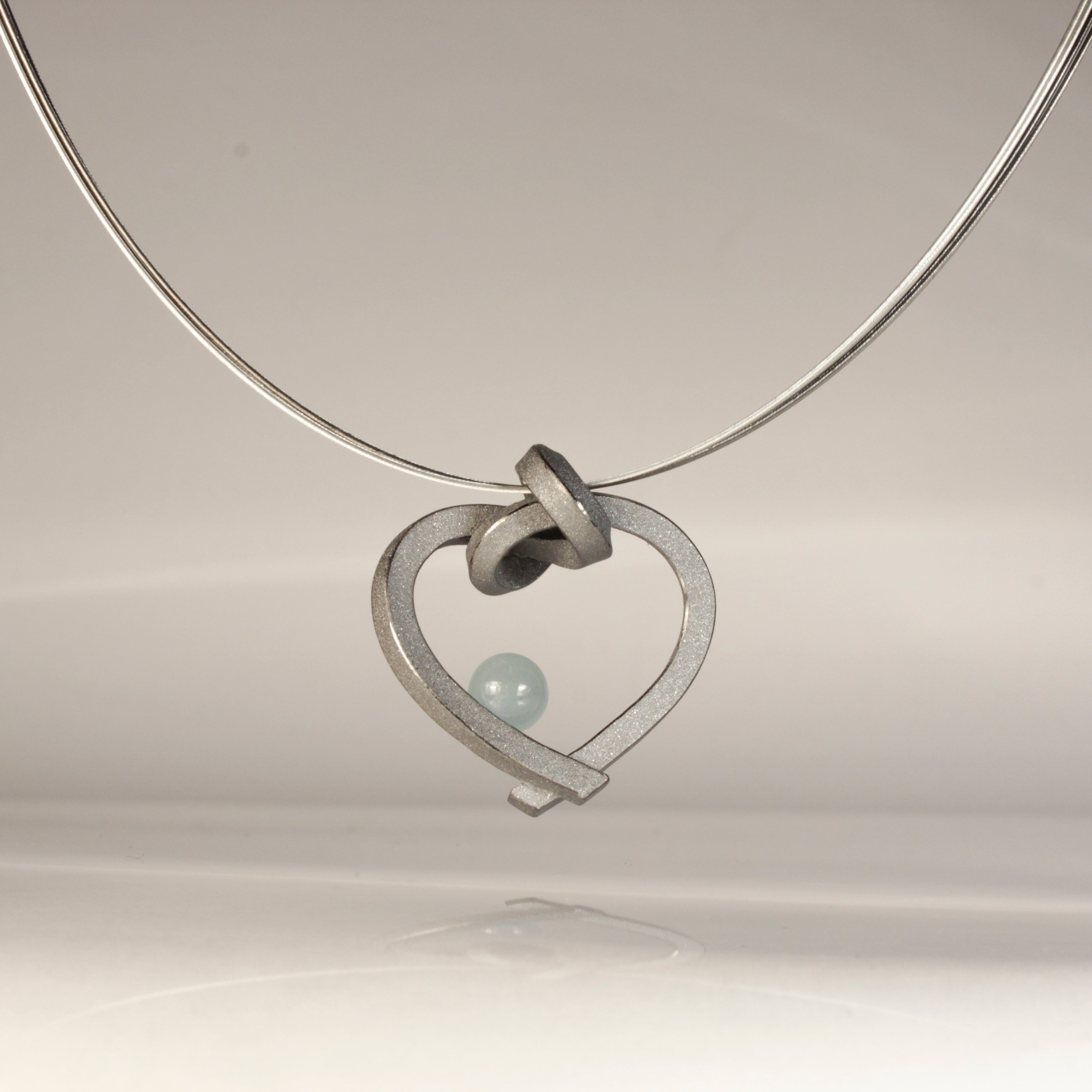 Herz mit Perle klein