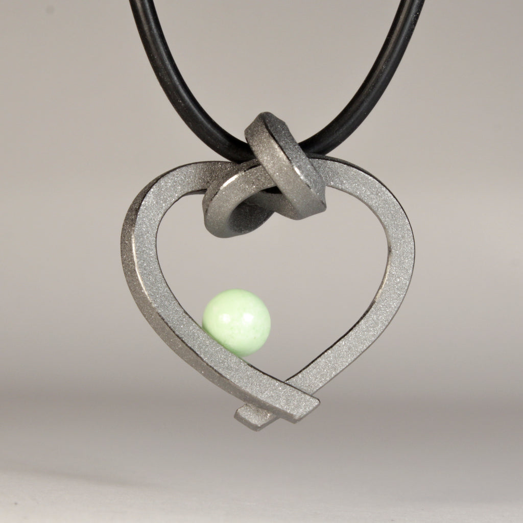 Herz mit Perle klein