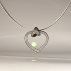 Herz mit Perle klein