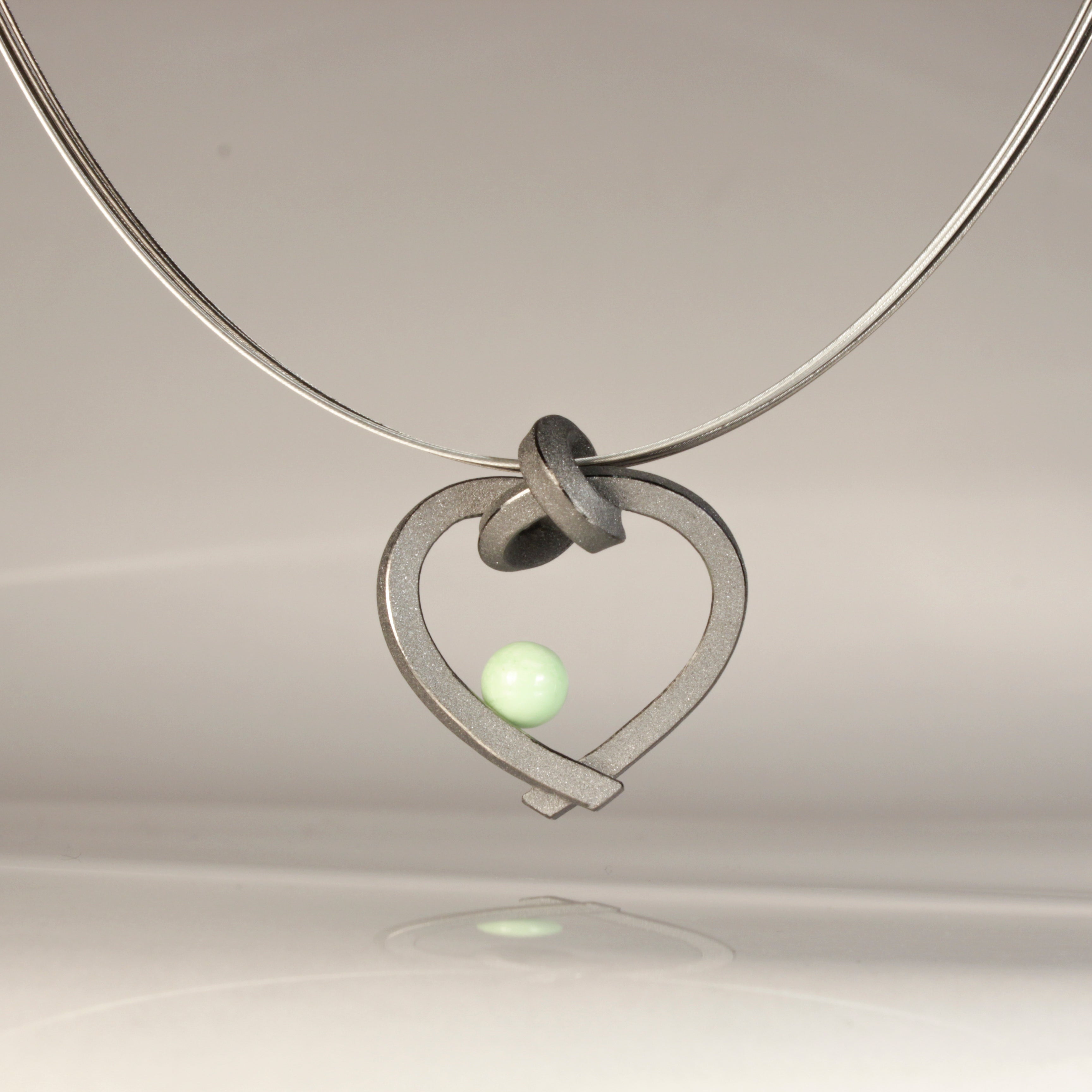 Herz mit Perle klein