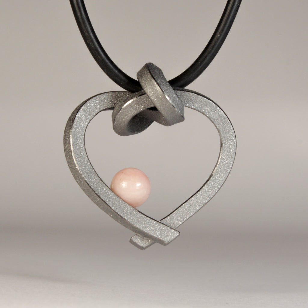 Herz mit Perle klein