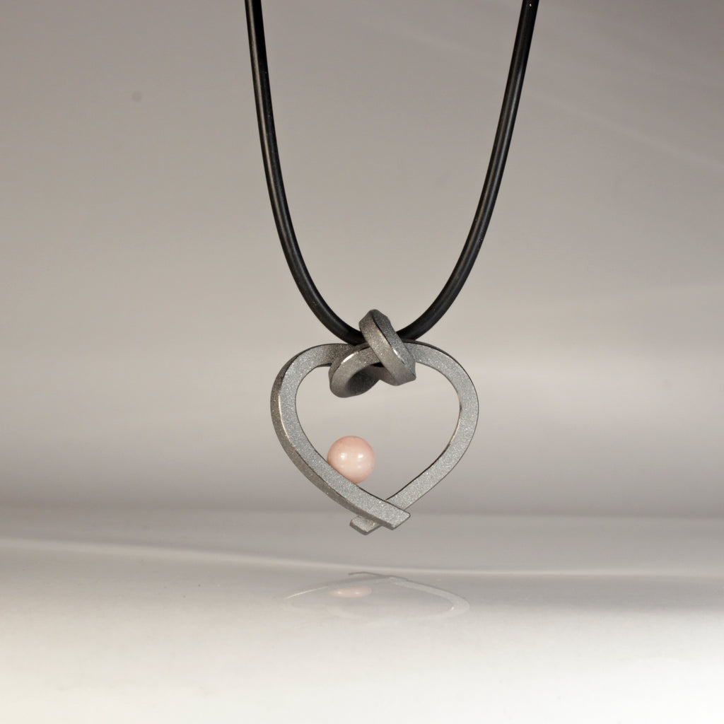 Herz mit Perle klein