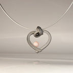 Herz mit Perle klein