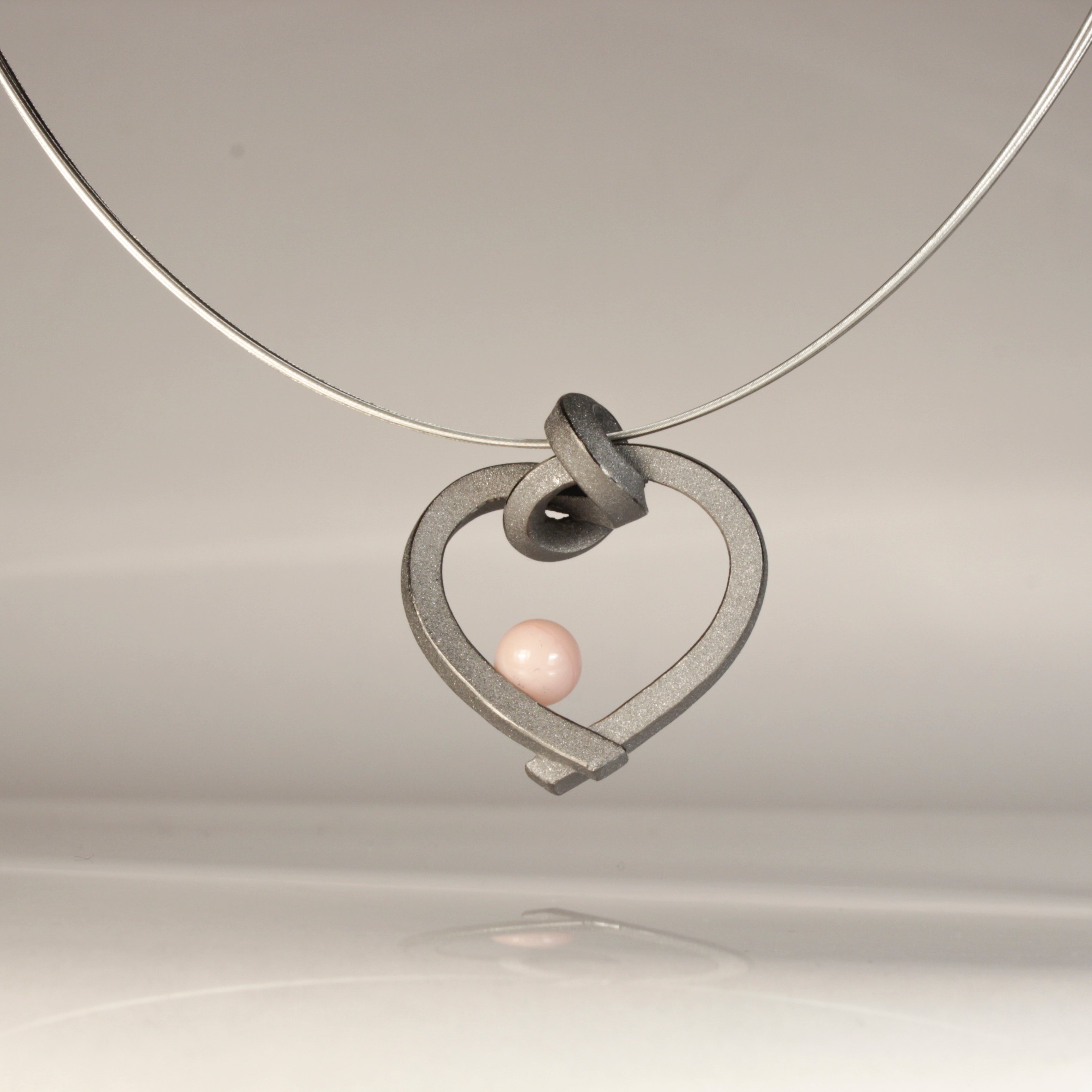 Herz mit Perle klein