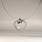 Herz mit Perle klein