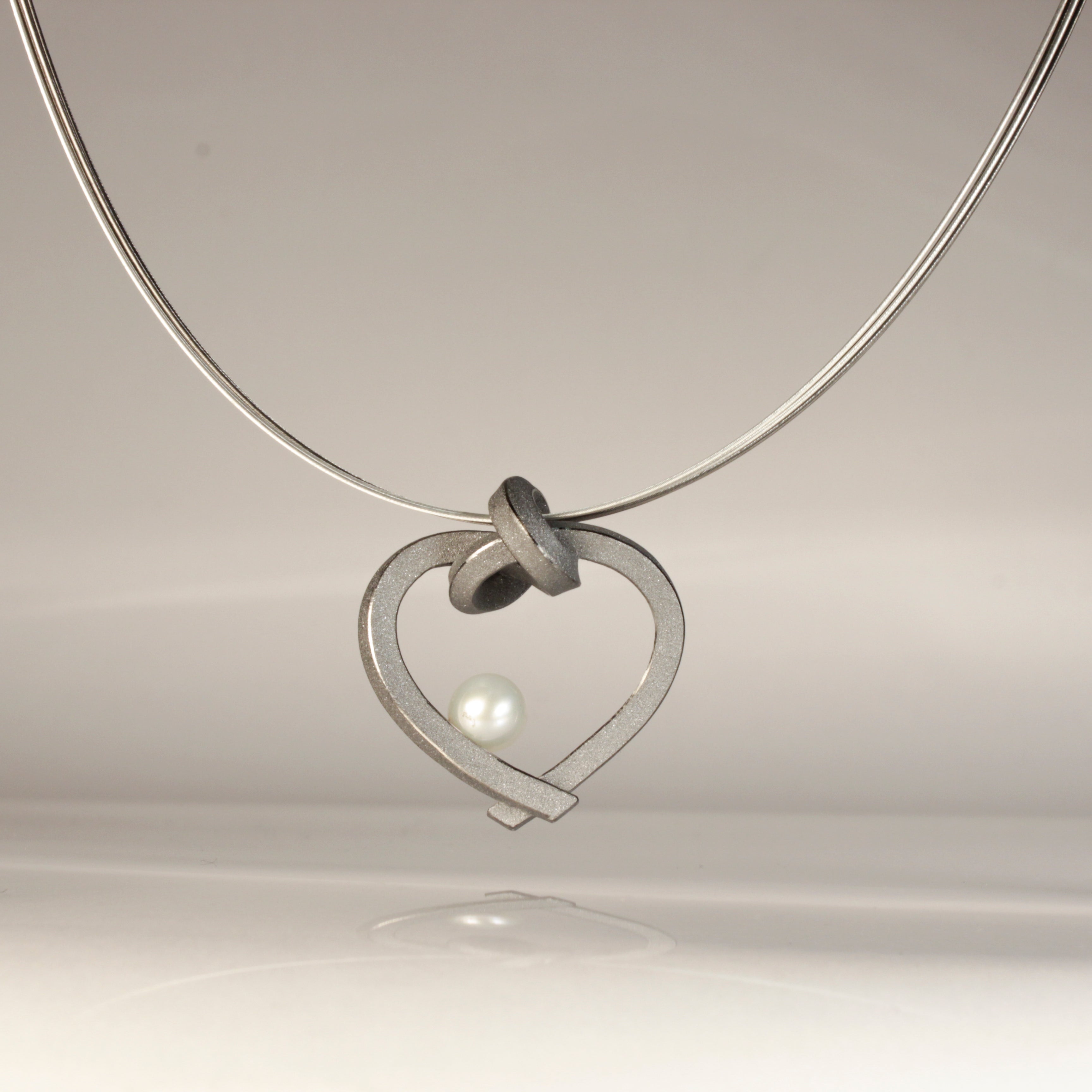 Herz mit Perle klein