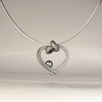 Herz mit Perle klein