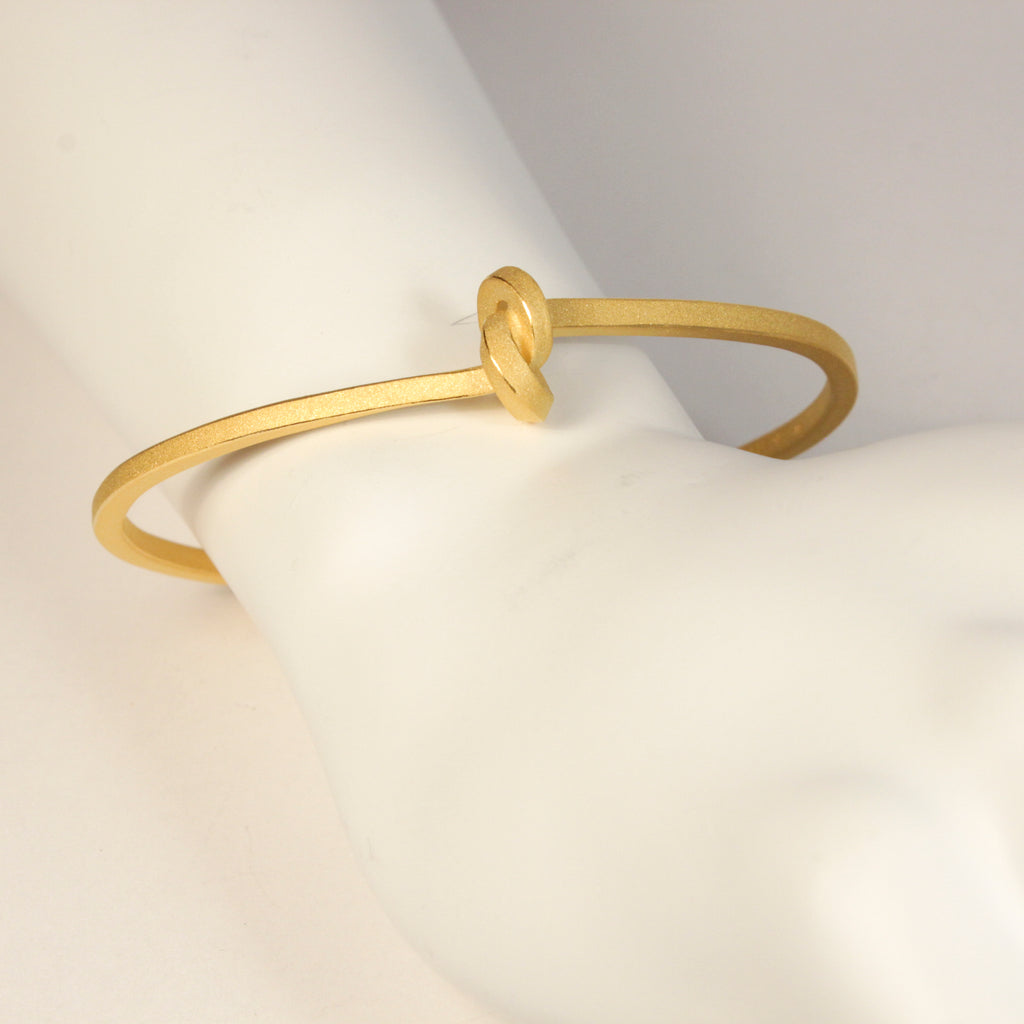 Armreif / Spange Knoten kantig