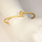 Armreif / Spange Knoten kantig