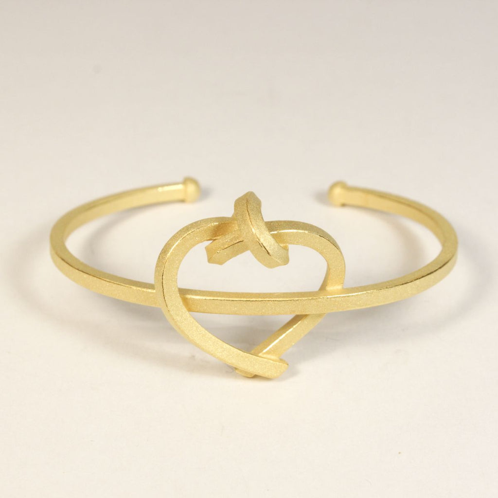 Armreif / Spange Herz kantig