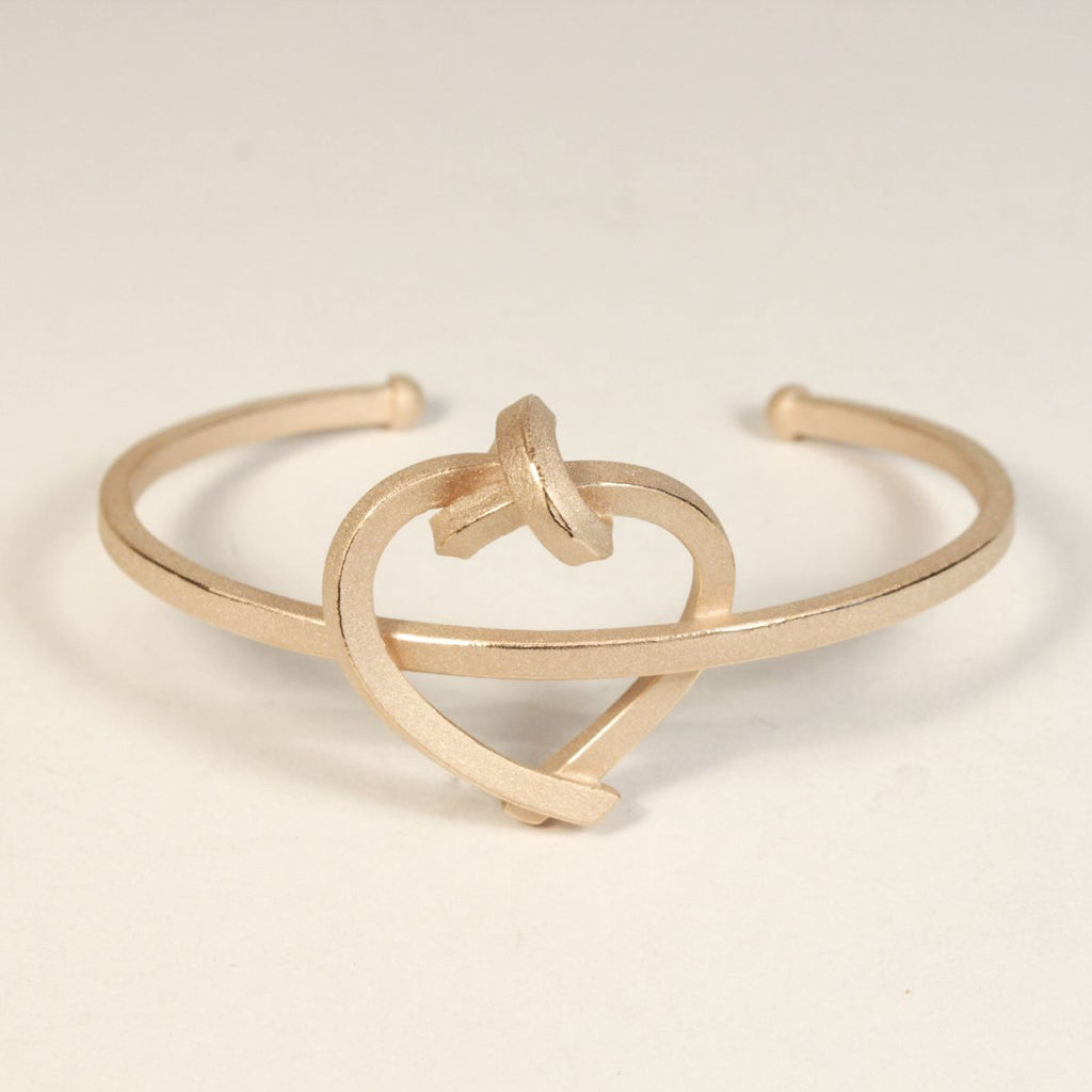 Armreif / Spange Herz kantig