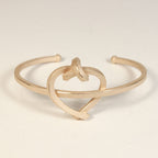 Armreif / Spange Herz kantig