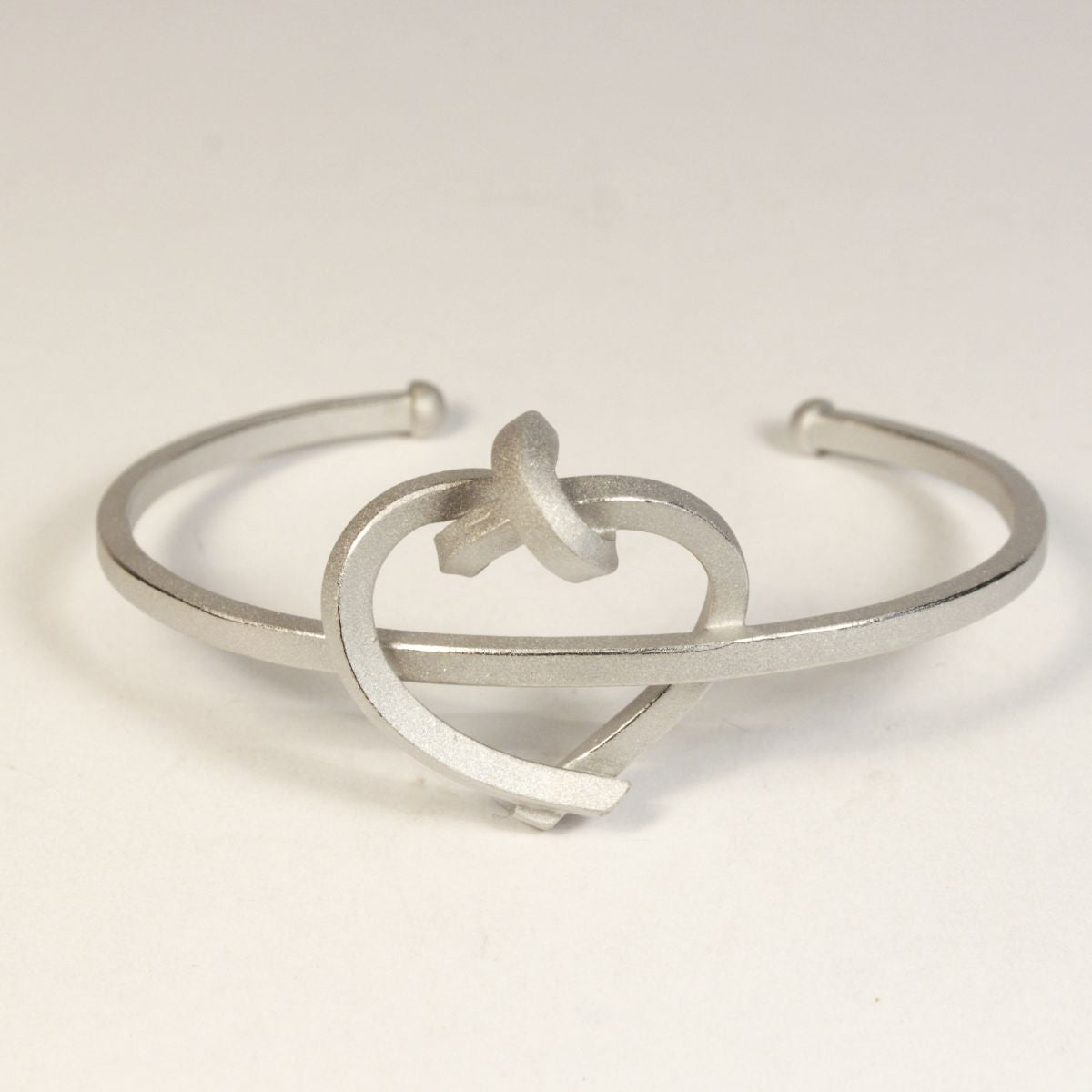 Armreif / Spange Herz kantig