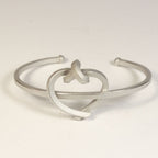 Armreif / Spange Herz kantig