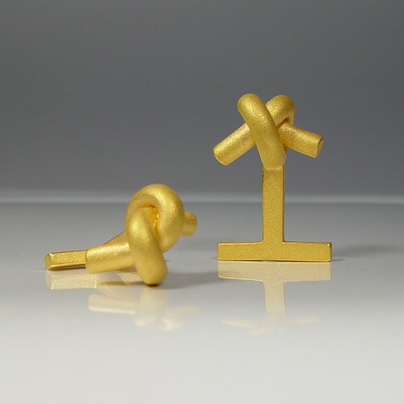 MAN 2 - Manschettenknöpfe Knoten rund