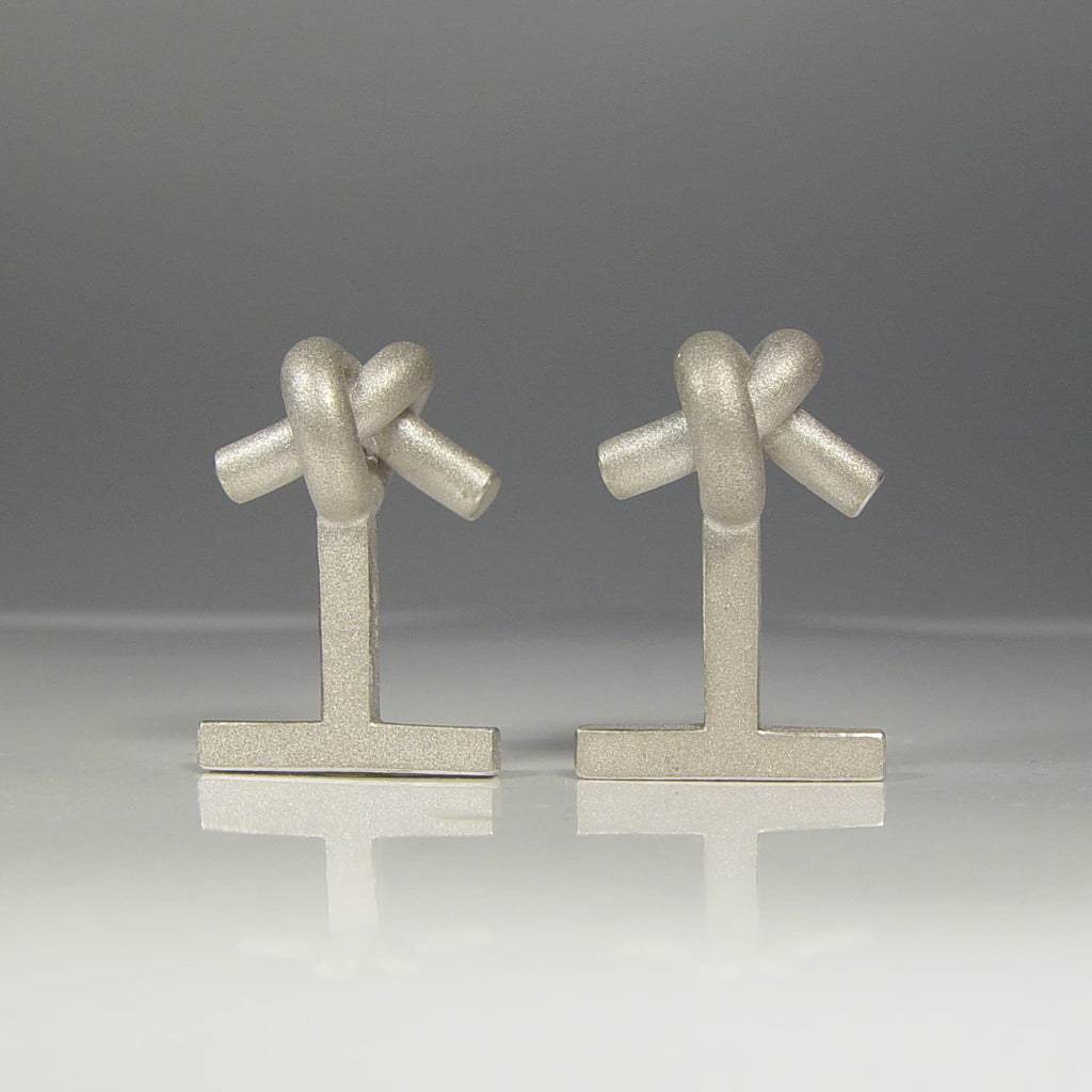 MAN 2 - Manschettenknöpfe Knoten rund