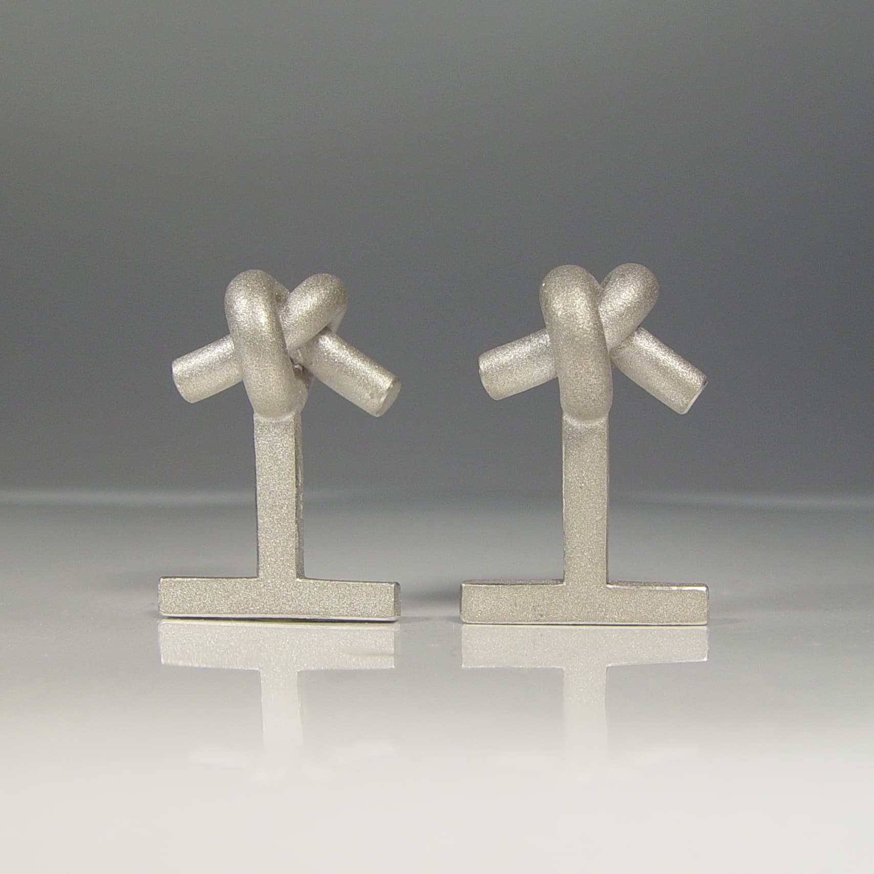 MAN 2 - Manschettenknöpfe Knoten rund