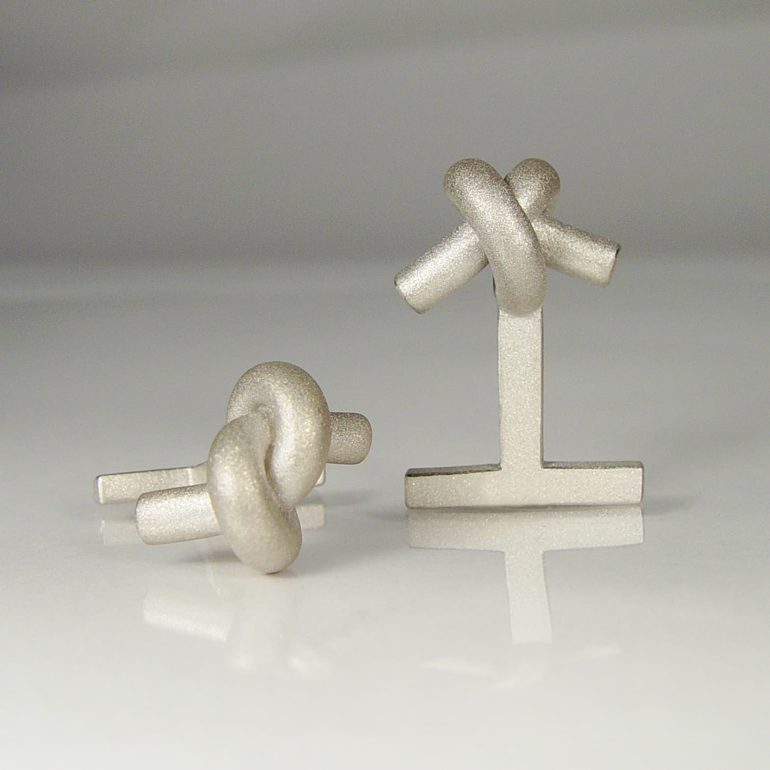 MAN 2 - Manschettenknöpfe Knoten rund
