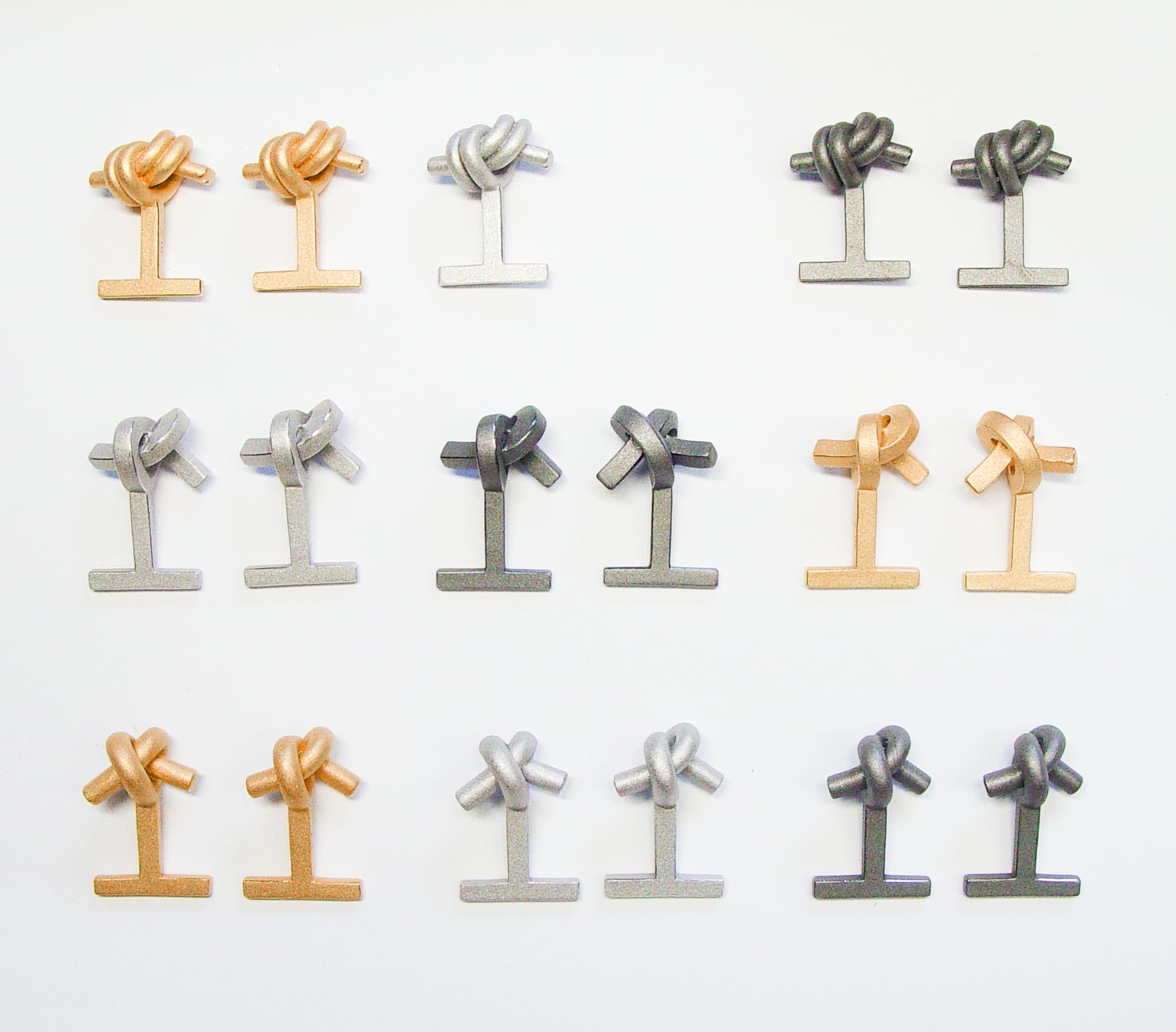 MAN 2 - Manschettenknöpfe Knoten rund