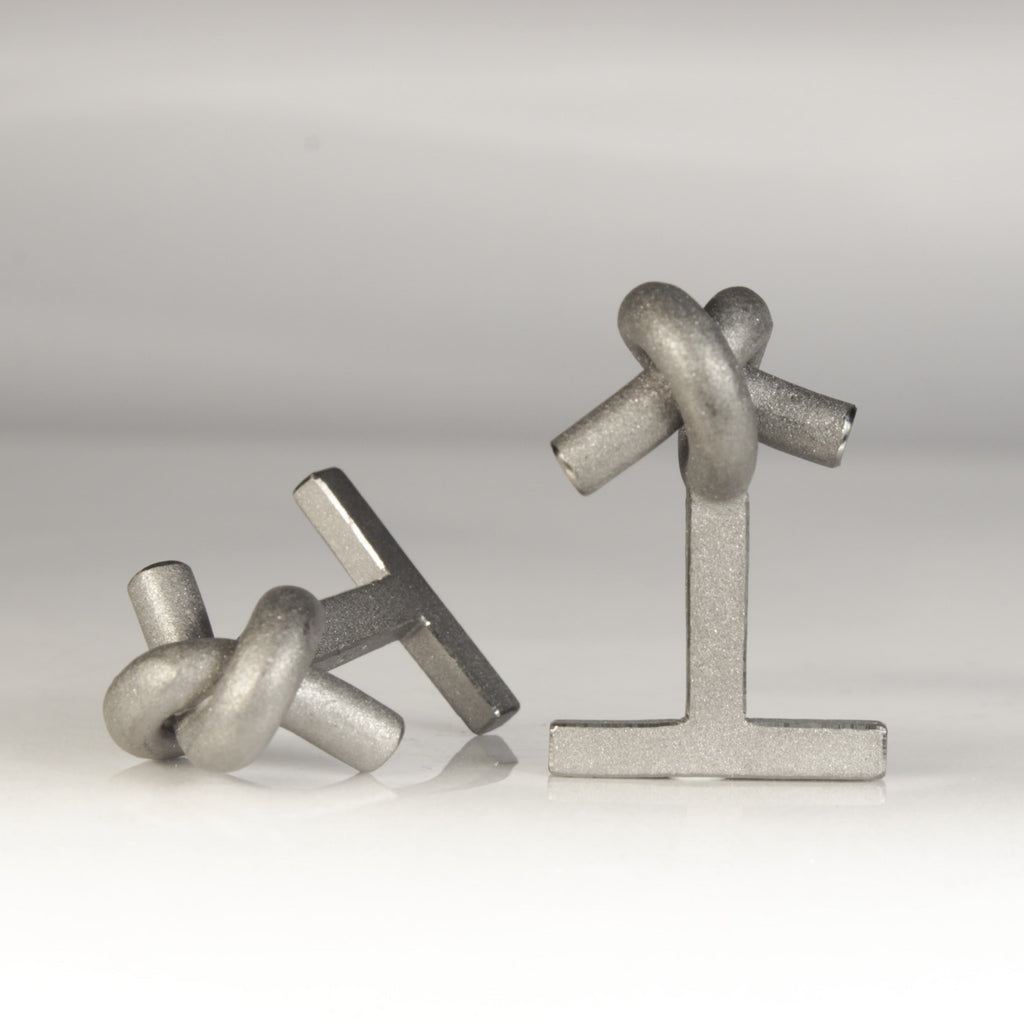 MAN 2 - Manschettenknöpfe Knoten rund