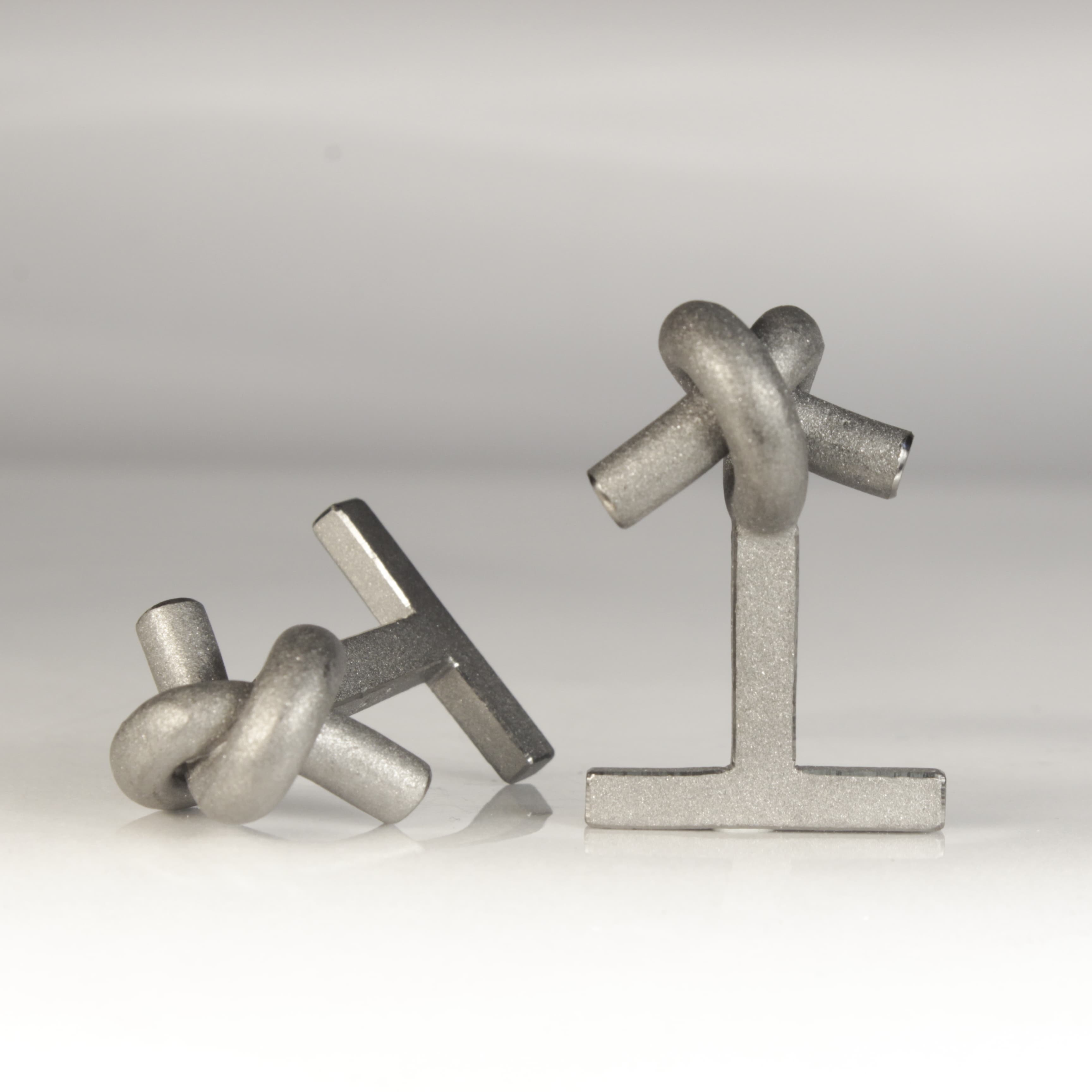 MAN 2 - Manschettenknöpfe Knoten rund