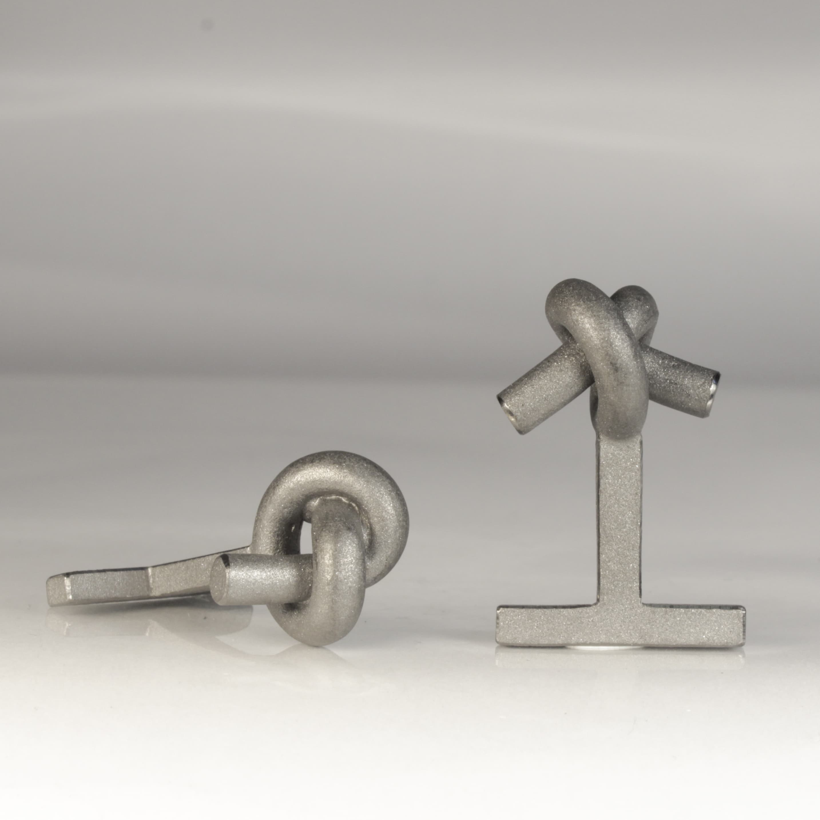 MAN 2 - Manschettenknöpfe Knoten rund