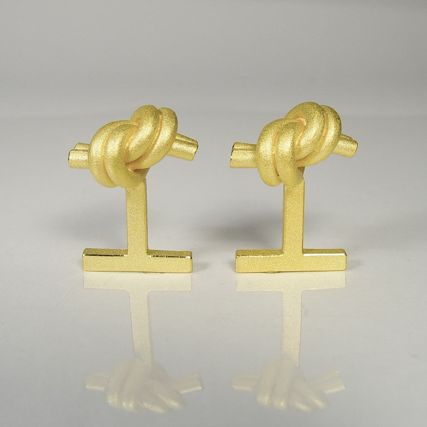 MAN 3 - Manschettenknöpfe Knoten doppelrund
