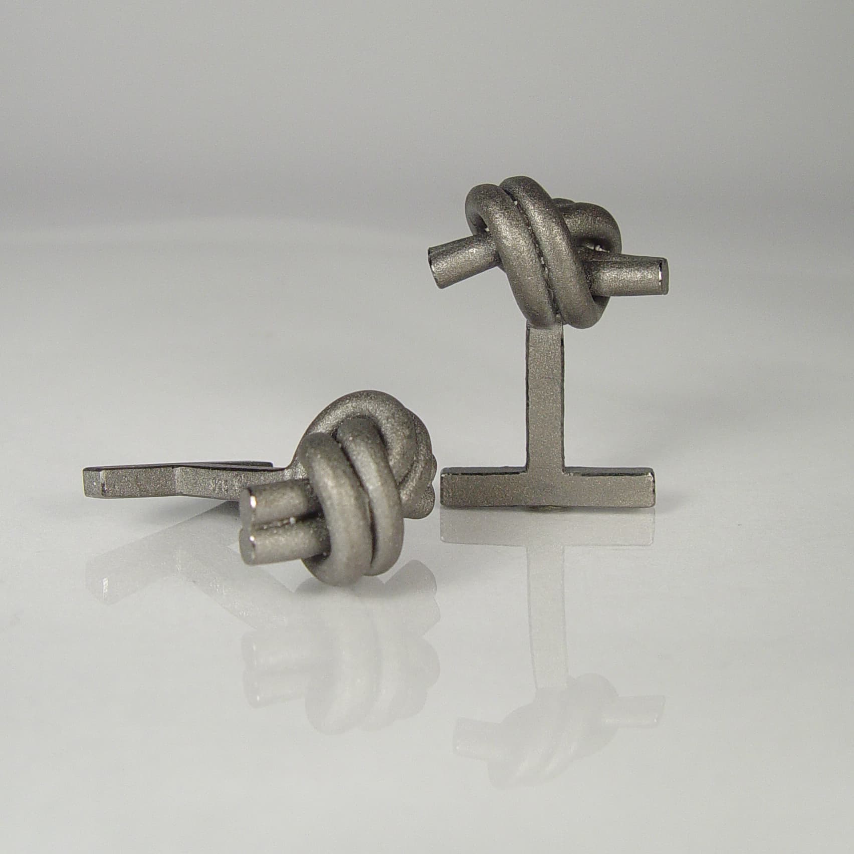 MAN 3 - Manschettenknöpfe Knoten doppelrund