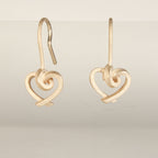 Ohrhänger Herzen kantig