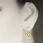 Ohrhänger Herzen kantig