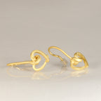 Ohrhänger Herzen kantig