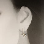 Ohrhänger Herzen kantig