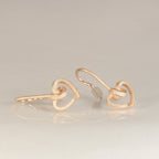 Ohrhänger Herzen kantig