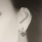 Ohrhänger Herzen kantig