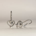 Ohrhänger Herzen kantig