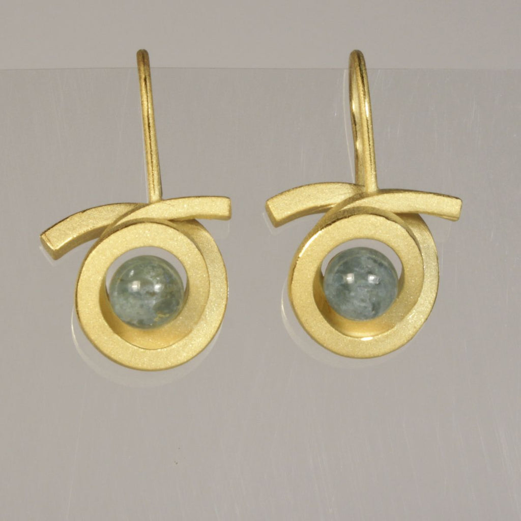 Ohrhänger Perl Spirale