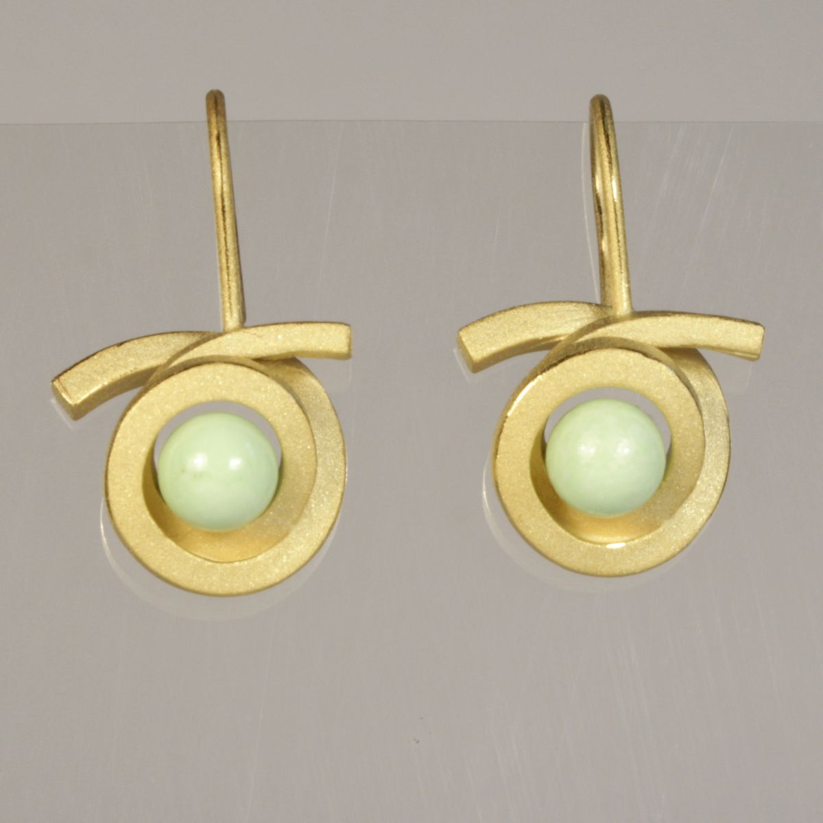 Ohrhänger Perl Spirale