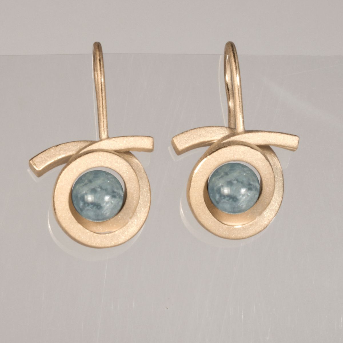 Ohrhänger Perl Spirale