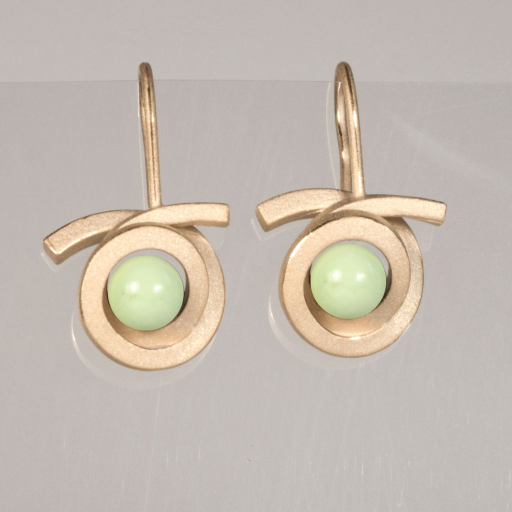 Ohrhänger Perl Spirale