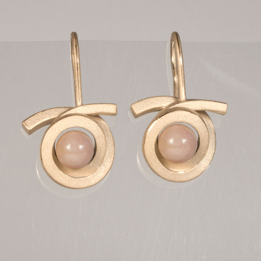 Ohrhänger Perl Spirale