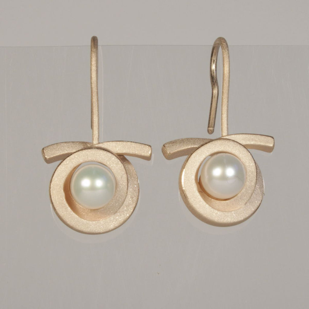 Ohrhänger Perl Spirale