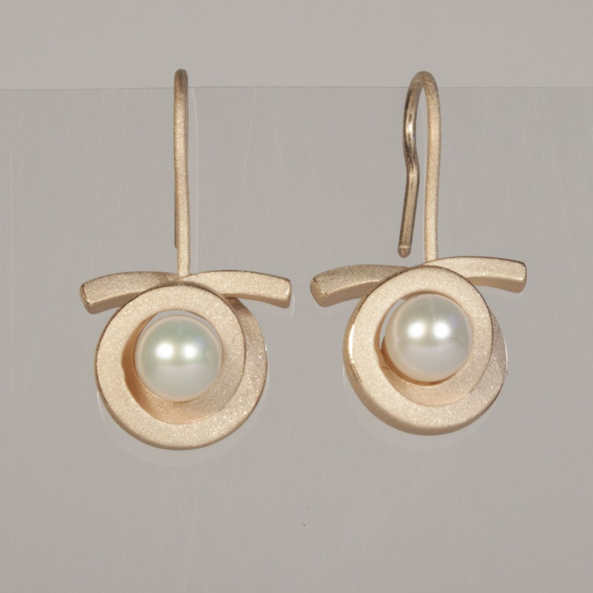 Ohrhänger Perl Spirale