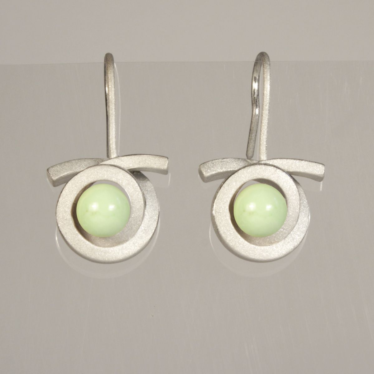 Ohrhänger Perl Spirale